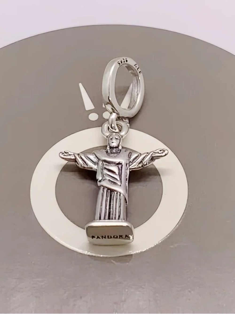 Pandora Silver Christ the Redeemer Dangle Charm - Silver
